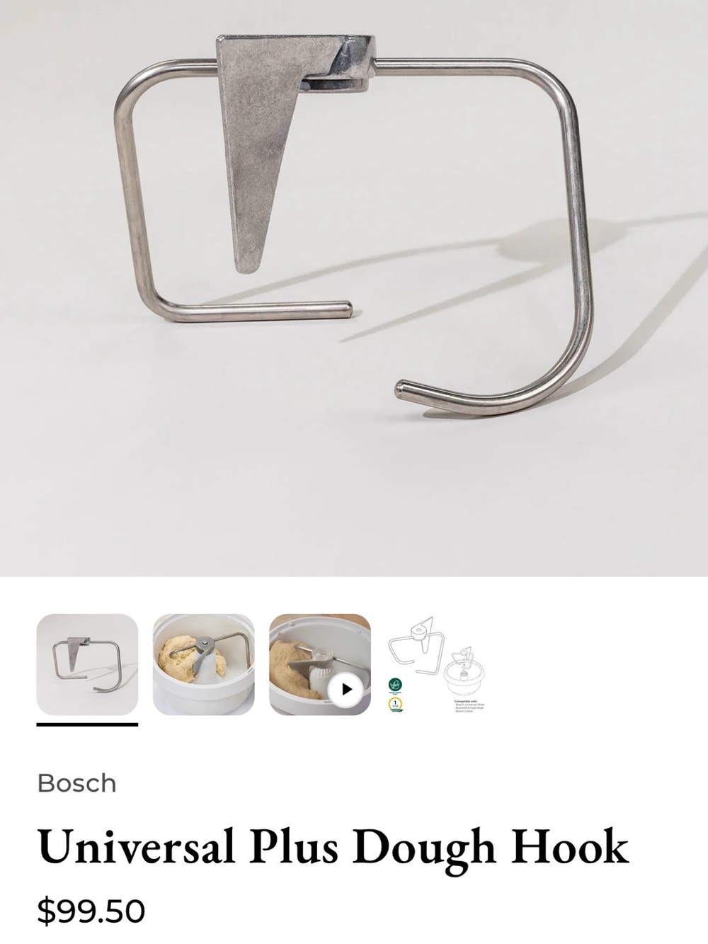 Bosch Universal Dough Hook & Extender